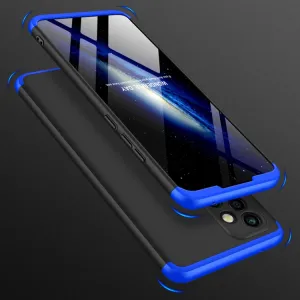 360° Ochranný kryt Samsung Galaxy A72 čierny-modrý