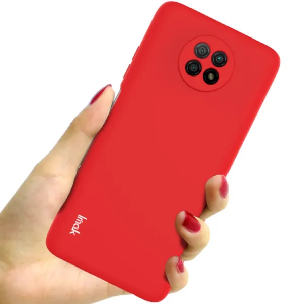 IMAK RUBBER Gumený kryt Xiaomi Redmi Note 9T červený