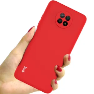 IMAK RUBBER Gumený kryt Xiaomi Redmi Note 9T červený