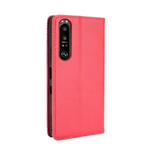 BUSINESS Peňaženkový kryt  Sony Xperia 1 III červený