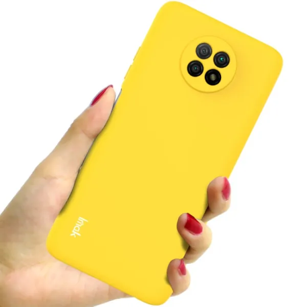 IMAK RUBBER Gumený kryt Xiaomi Redmi Note 9T žltý