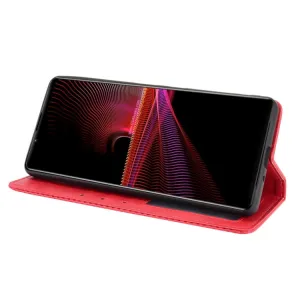 BUSINESS Peňaženkový kryt  Sony Xperia 1 III červený