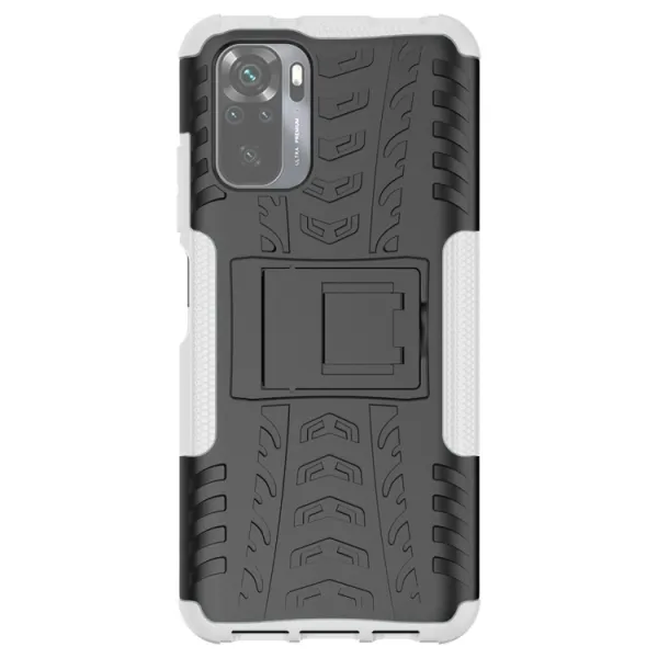 STAND Extra odolný obal Xiaomi Redmi Note 10 / Note 10S biely