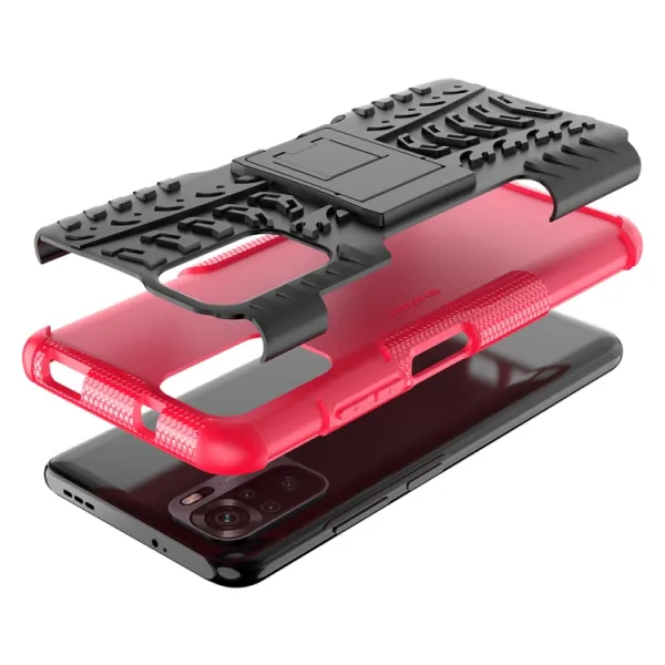 STAND Extra odolný obal Xiaomi Redmi Note 10 / Note 10S ružový