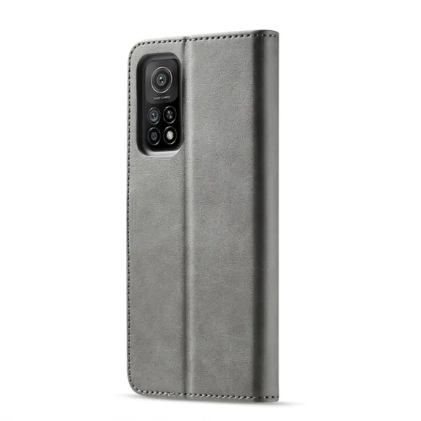 IMEEKE Peňaženkový kryt Xiaomi Redmi Note 10 / Note 10S šedý