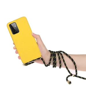 ROPE Kryt so šnúrkou Samsung Galaxy A72 žltý