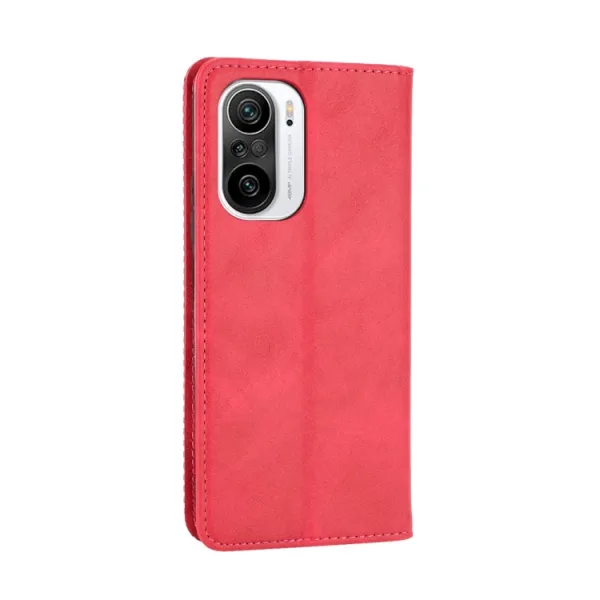 BUSINESS Peňaženkový kryt Xiaomi Poco F3 červený