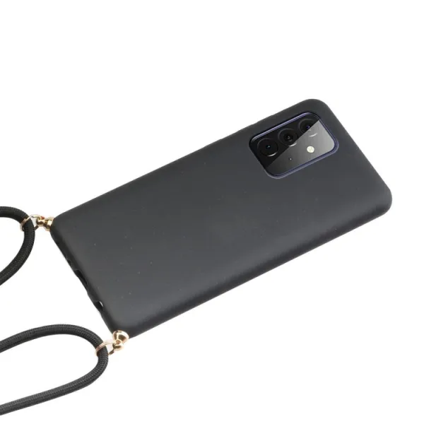 ROPE Kryt so šnúrkou Samsung Galaxy A72 čierny