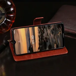 IDEWEI Peňaženkový kryt Nokia 1.4 ružový