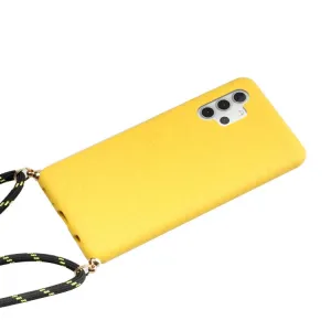 ROPE Kryt so šnúrkou Samsung Galaxy A32 5G / M32 5G žltý