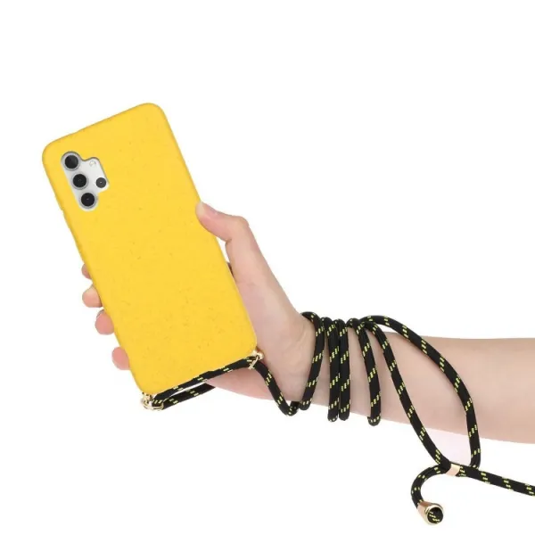 ROPE Kryt so šnúrkou Samsung Galaxy A32 5G / M32 5G žltý