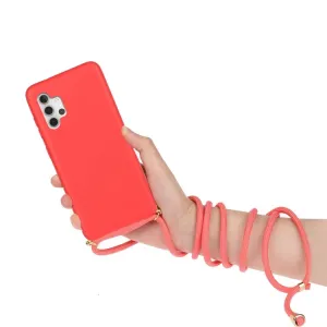 ROPE Kryt so šnúrkou Samsung Galaxy A32 5G / M32 5G červený