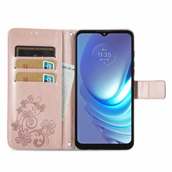 ART Peňaženkový kryt Motorola Moto G50 FLOWERS ružový
