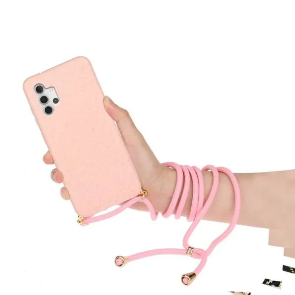 ROPE Kryt so šnúrkou Samsung Galaxy A32 5G / M32 5G ružový