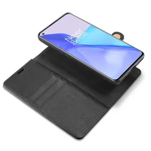 DG.MING Peňaženkový obal 2v1 OnePlus 9 čierny