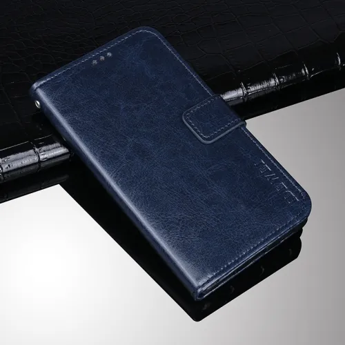 IDEWEI Peňaženkový kryt Umidigi Bison GT tmavomodrý