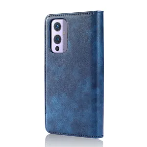 DG.MING Peňaženkový obal 2v1 OnePlus 9 modrý