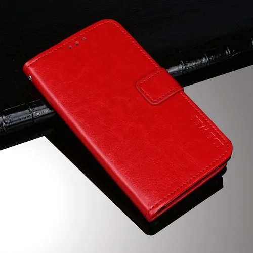 IDEWEI Peňaženkový kryt Nokia 1.4 červený
