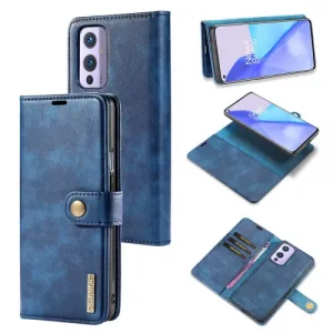 DG.MING Peňaženkový obal 2v1 OnePlus 9 modrý