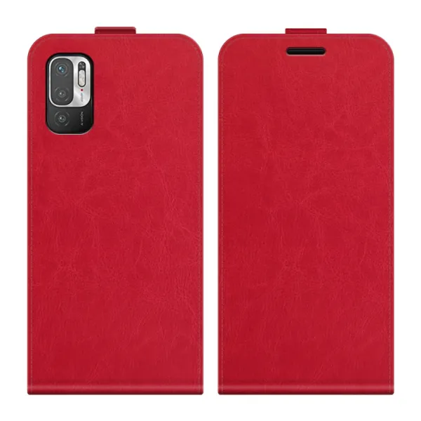 Vyklápacie puzdro Xiaomi Redmi Note 10 5G / Poco M3 Pro červené
