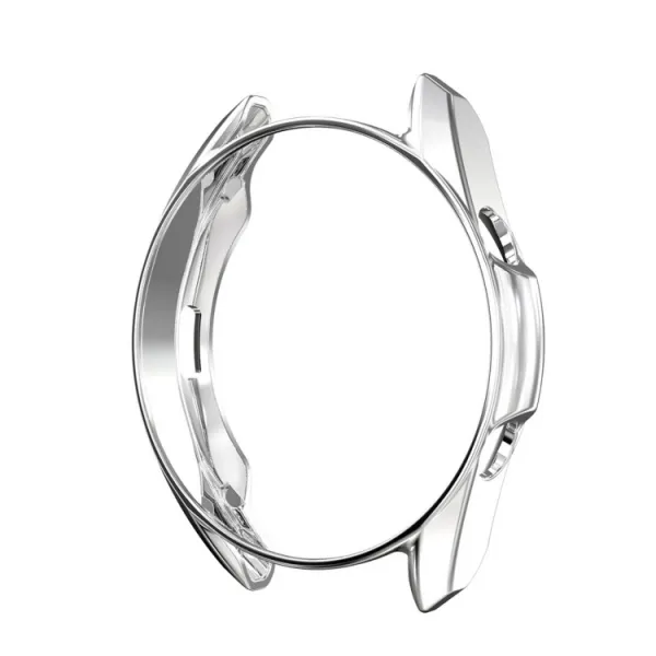 ENKAY Obal s tvrdeným sklom pre Samsung Galaxy Watch 3 41mm strieborný