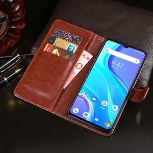 IDEWEI Peňaženkový kryt Umidigi A7s hnedý