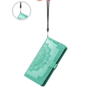 ART Peňaženkový kryt Sony Xperia 1 III ORNAMENT zelený