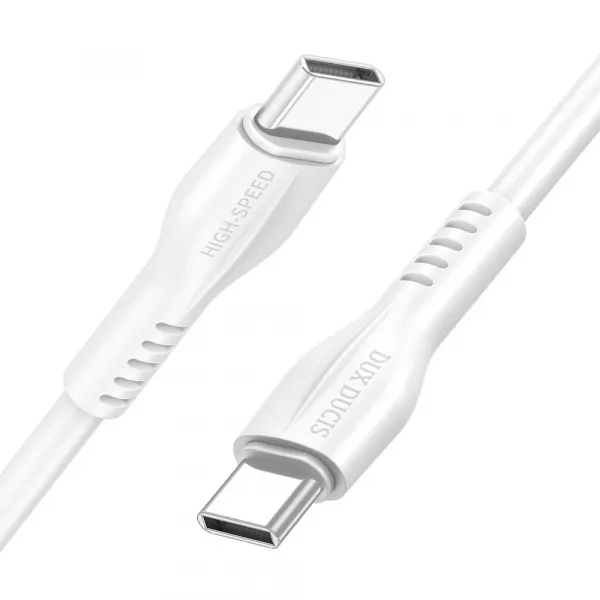 DUX K-V 60W kábel USB Typ-C - Typ-C 1 meter biely