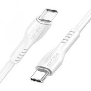 DUX K-V 60W kábel USB Typ-C - Typ-C 1 meter biely
