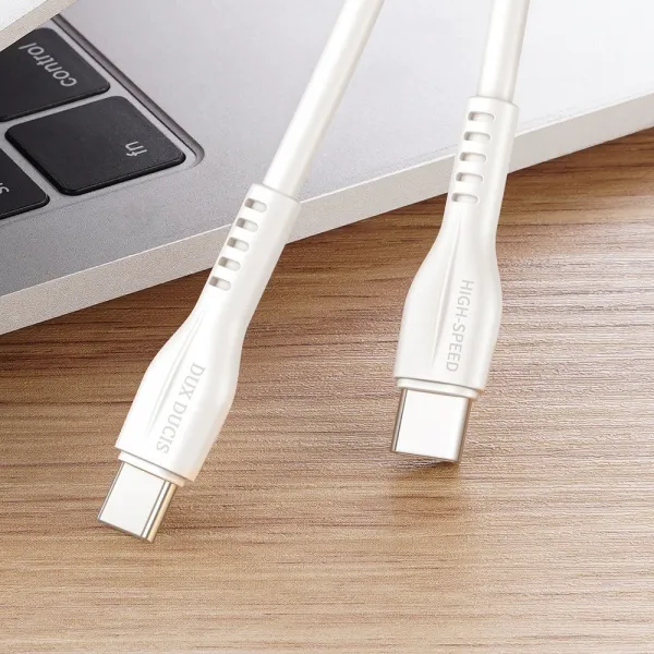 DUX K-V 60W kábel USB Typ-C - Typ-C 1 meter biely