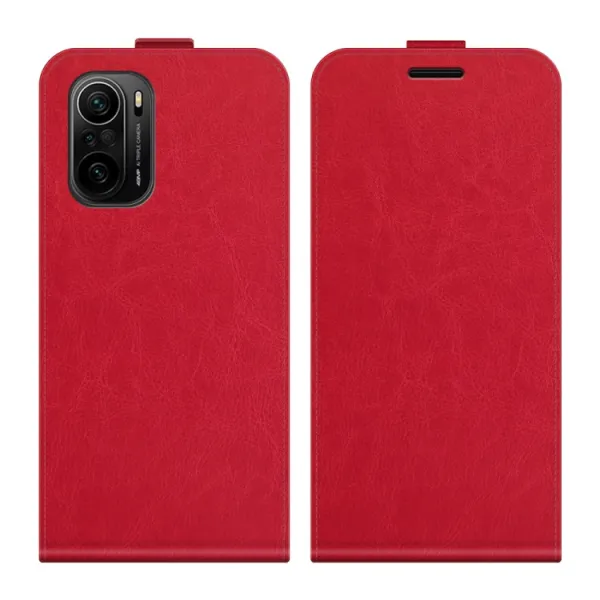 Vyklápacie puzdro Xiaomi Poco F3 červené