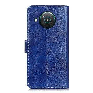 RETRO Peňaženkový obal Nokia X10 / X20 modrý