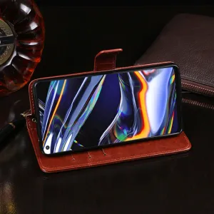 IDEWEI Peňaženkový kryt Realme 7 Pro čierny