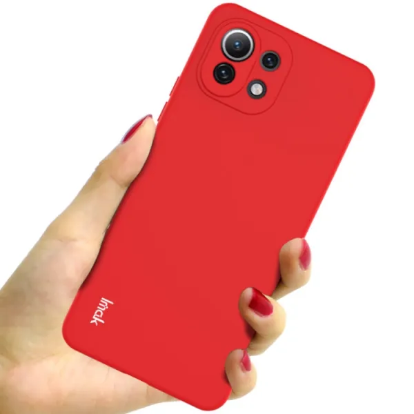 IMAK RUBBER Gumený kryt Xiaomi Mi 11 Lite / 11 Lite 5G / 11 Lite NE 5G červený