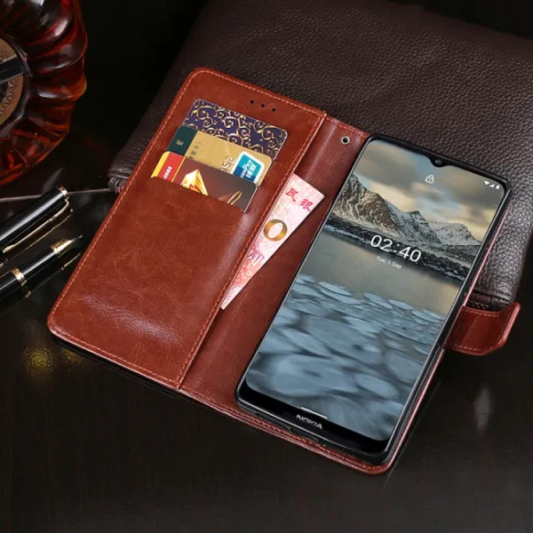 IDEWEI Peňaženkový kryt Nokia 2.4 biely