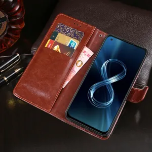 IDEWEI Peňaženkový kryt Asus ZenFone 8 (ZS590KS) biely