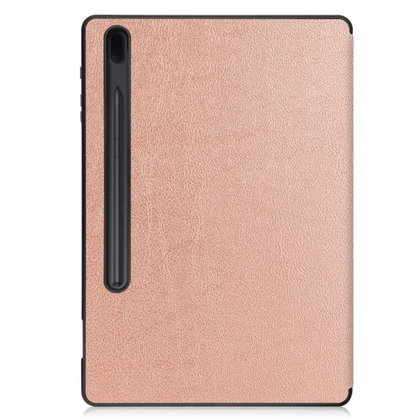 LEATHER Zaklápací obal Samsung Galaxy Tab S8+ / S7+ / S7 FE ružový