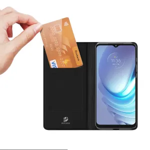 DUX Peňaženkový kryt Motorola Moto G50 čierny