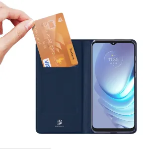 DUX Peňaženkový kryt Motorola Moto G50 modrý