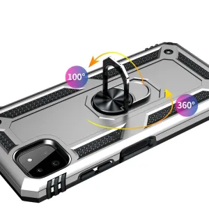 RING Ochranný obal Samsung Galaxy A22 5G strieborný