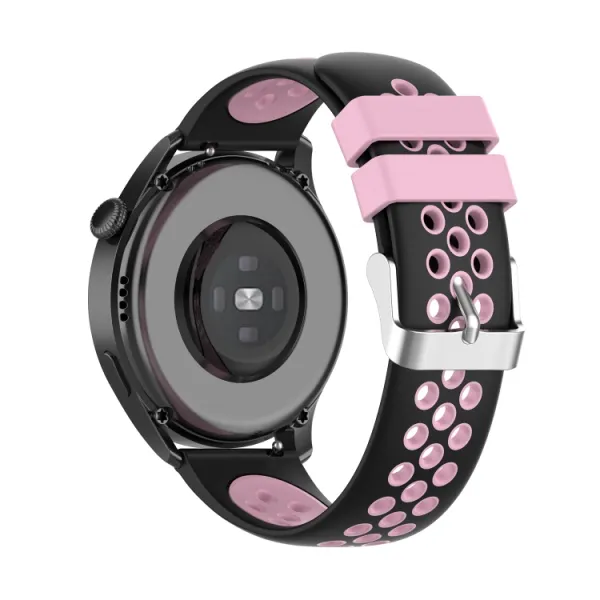 SPORTY Remienok Huawei Watch 3 / 3 Pro čierny-ružový