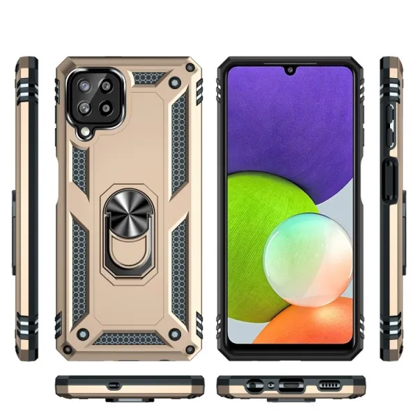 RING Ochranný obal Samsung Galaxy A22 zlatý