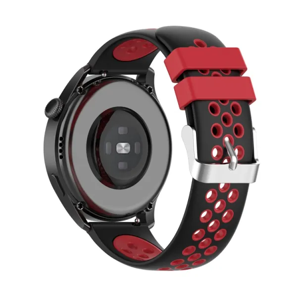 SPORTY Remienok Huawei Watch 3 / 3 Pro čierny-červený