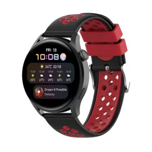 SPORTY Remienok Huawei Watch 3 / 3 Pro čierny-červený