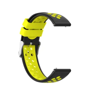 SPORTY Remienok Huawei Watch 3 / 3 Pro čierny-žltý