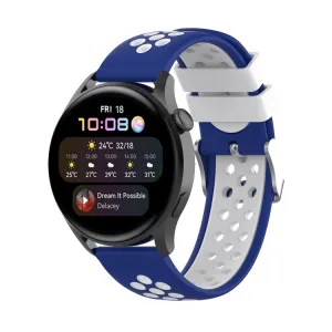 SPORTY Remienok Huawei Watch 3 / 3 Pro modrý-biely