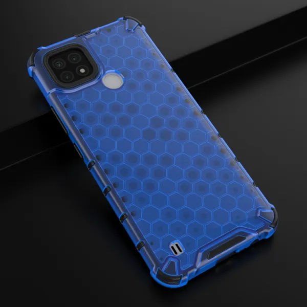 HONEYCOMB Ochranný kryt Realme C21 modrý