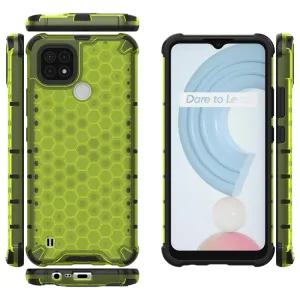 HONEYCOMB Ochranný kryt Realme C21 zelený