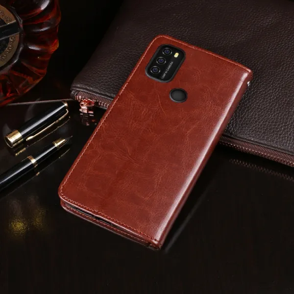 IDEWEI Peňaženkový kryt Blackview A70 biely