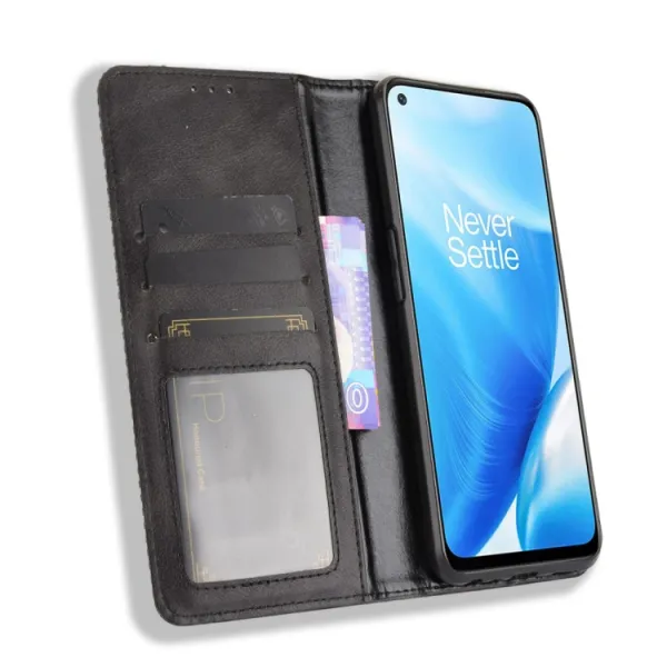 BUSINESS Peňaženkový kryt OnePlus Nord N200 5G čierny